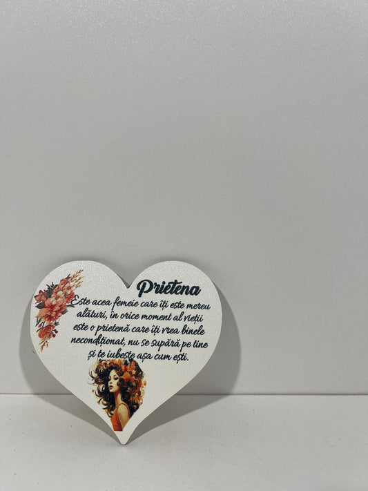 Blank pentru martisor inima Prietena  v177-53