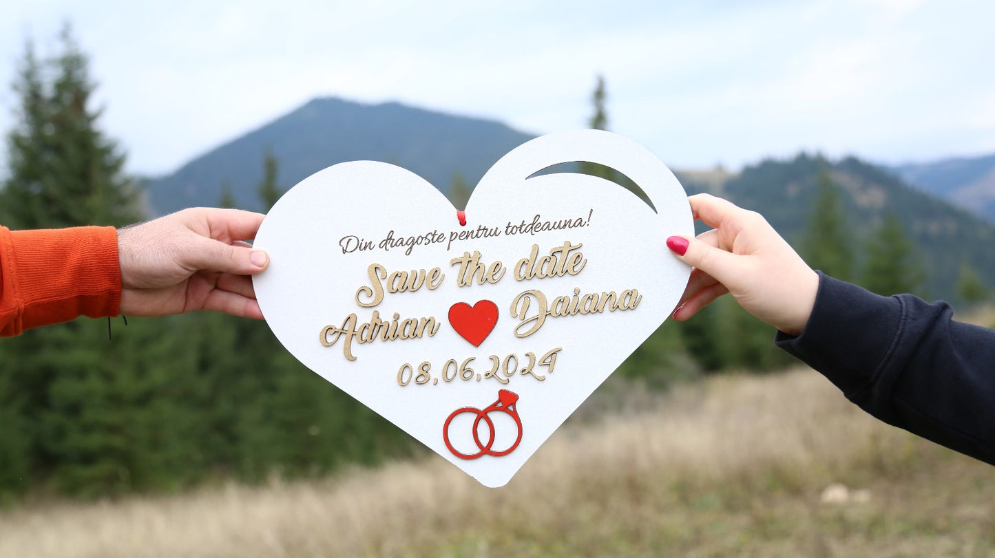 Plăcuță ” Save the Date ” - V9