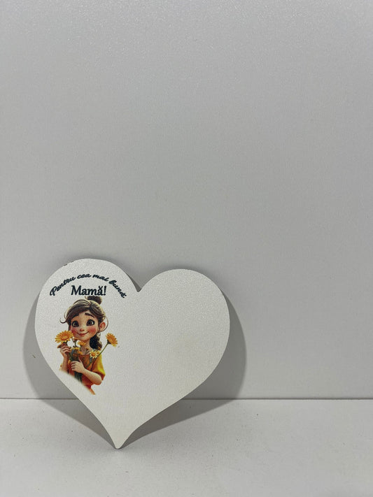Blank pentru martisor inima Pentru cea mai buna Mama v177-45