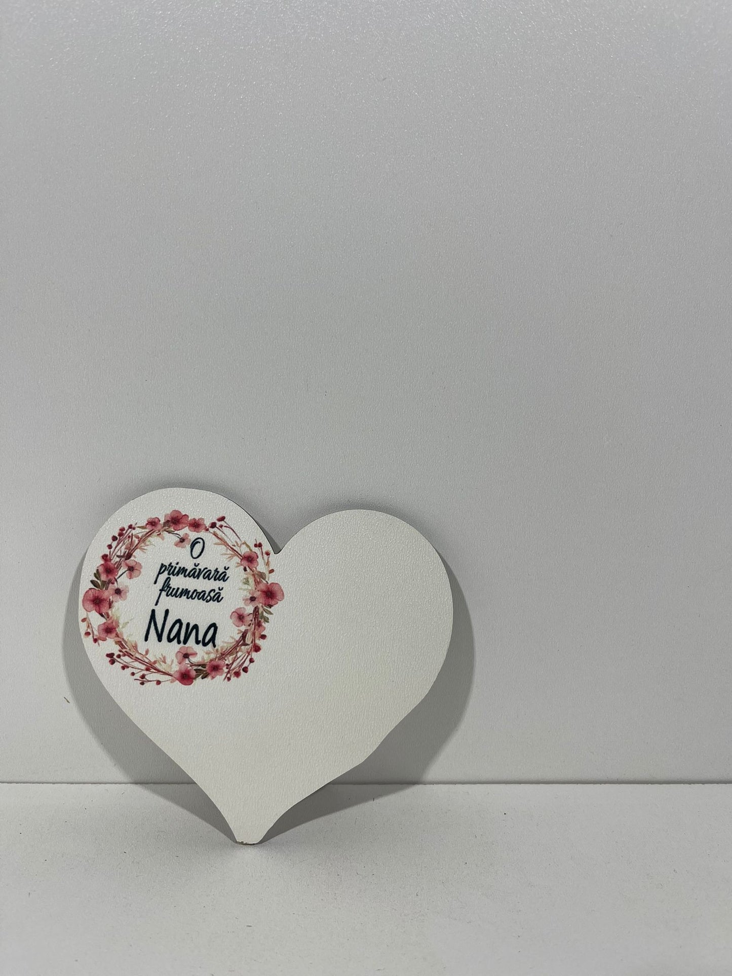 Blank pentru martisor inima O primavara frumoasa Nana v177-40