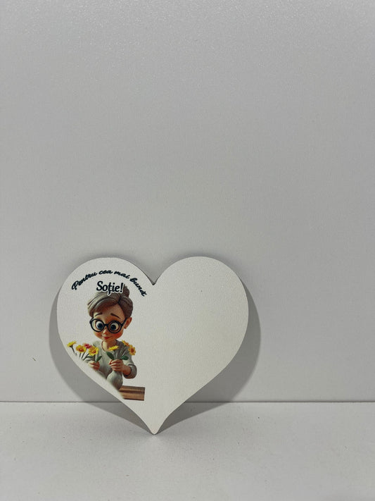 Blank pentru martisor inima Pentru cea mai buna Sotie v177-38