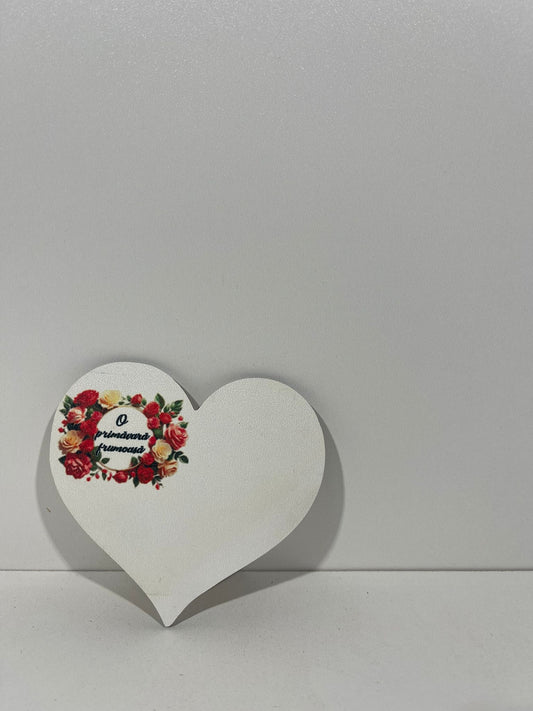 Blank pentru martisor inima O primavara frumoasa v177-37