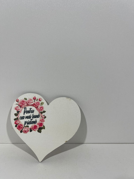 Blank pentru martisor inima Pentru cea mai buna Prietena v177-35