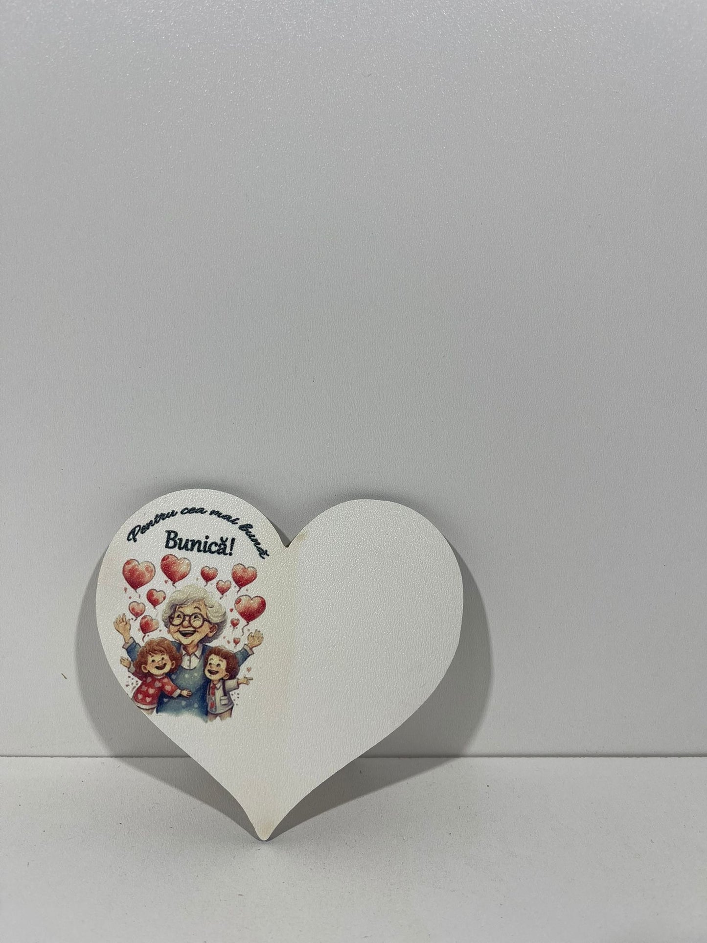 Blank pentru martisor inima Pentru cea mai buna Bunica v177-30