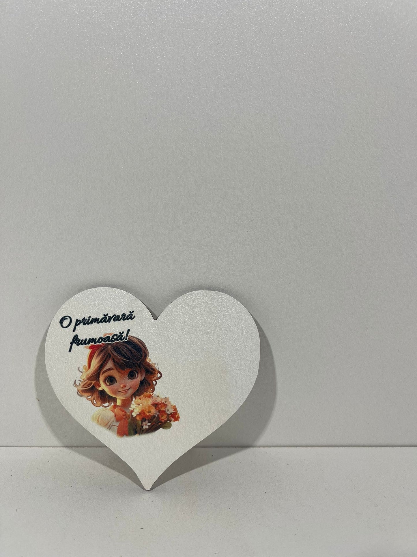 Blank pentru martisor inima O primavara frumosa v177-29