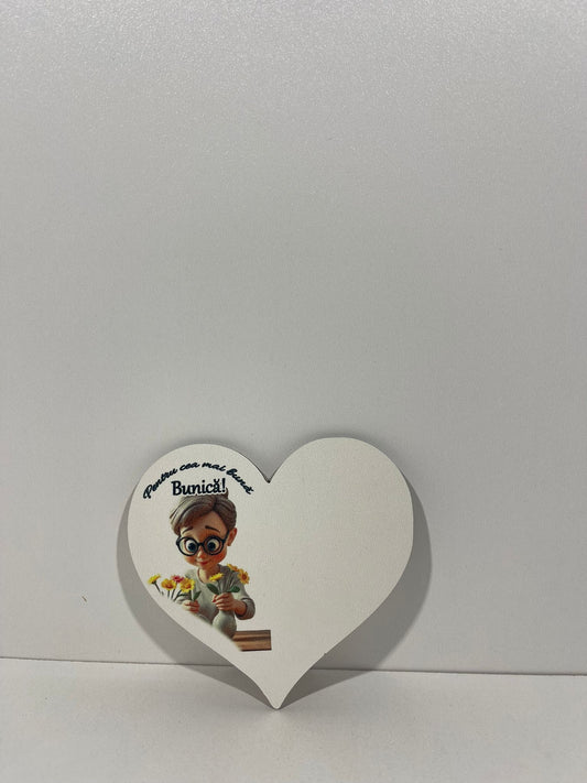 Blank pentru martisor inima Pentru cea mai buna Bunica v177-28
