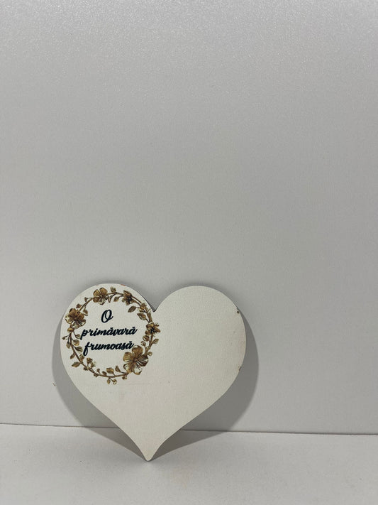 Blank pentru martisor inima O primavara frumoasa v177-27