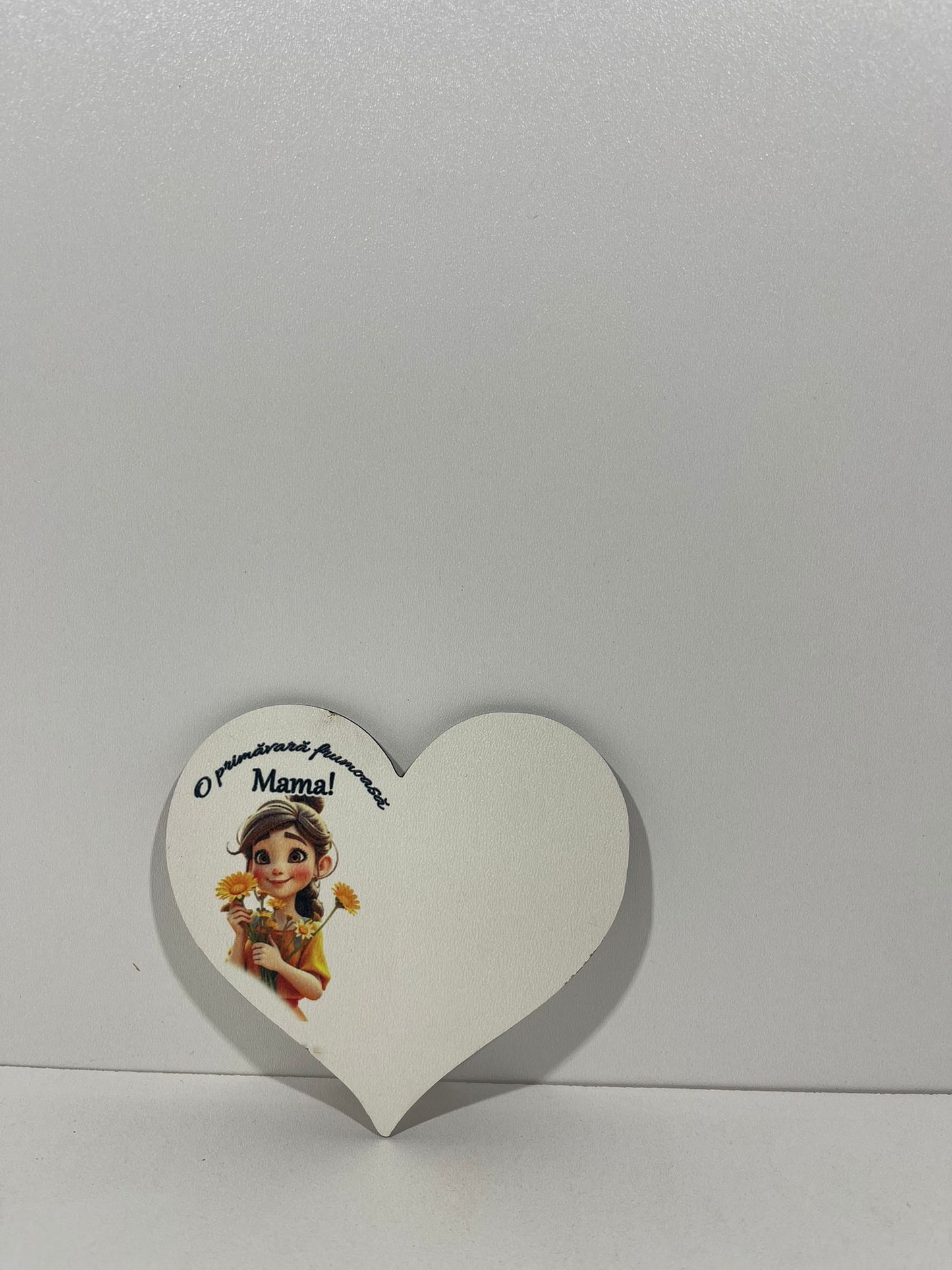 Blank pentru martisor inima O primavara frumoasa Mama v177-26