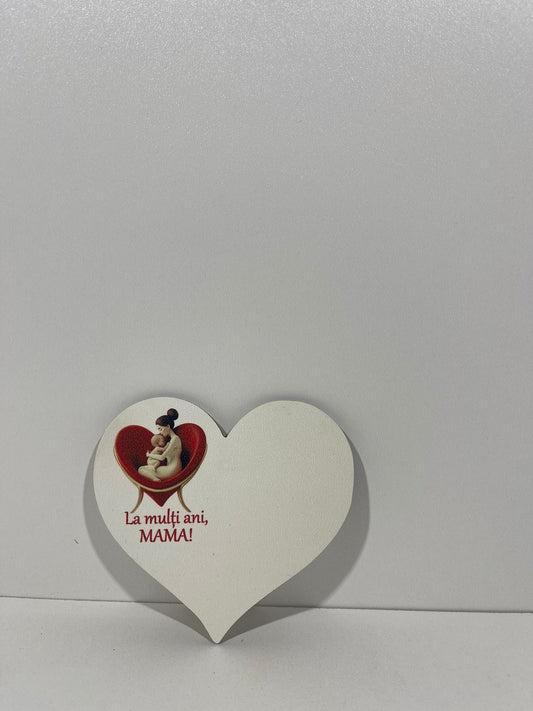 Blank pentru martisor inima La multi ani, mama  v177-25