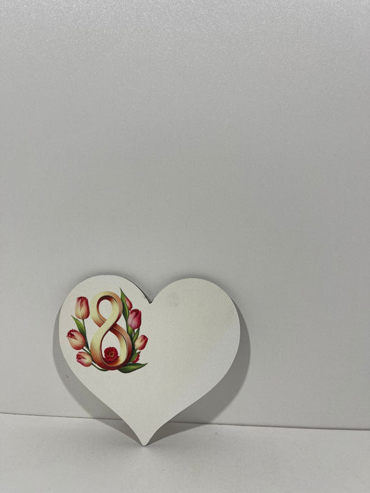 Blank pentru martisor inima 8martie  v177-21