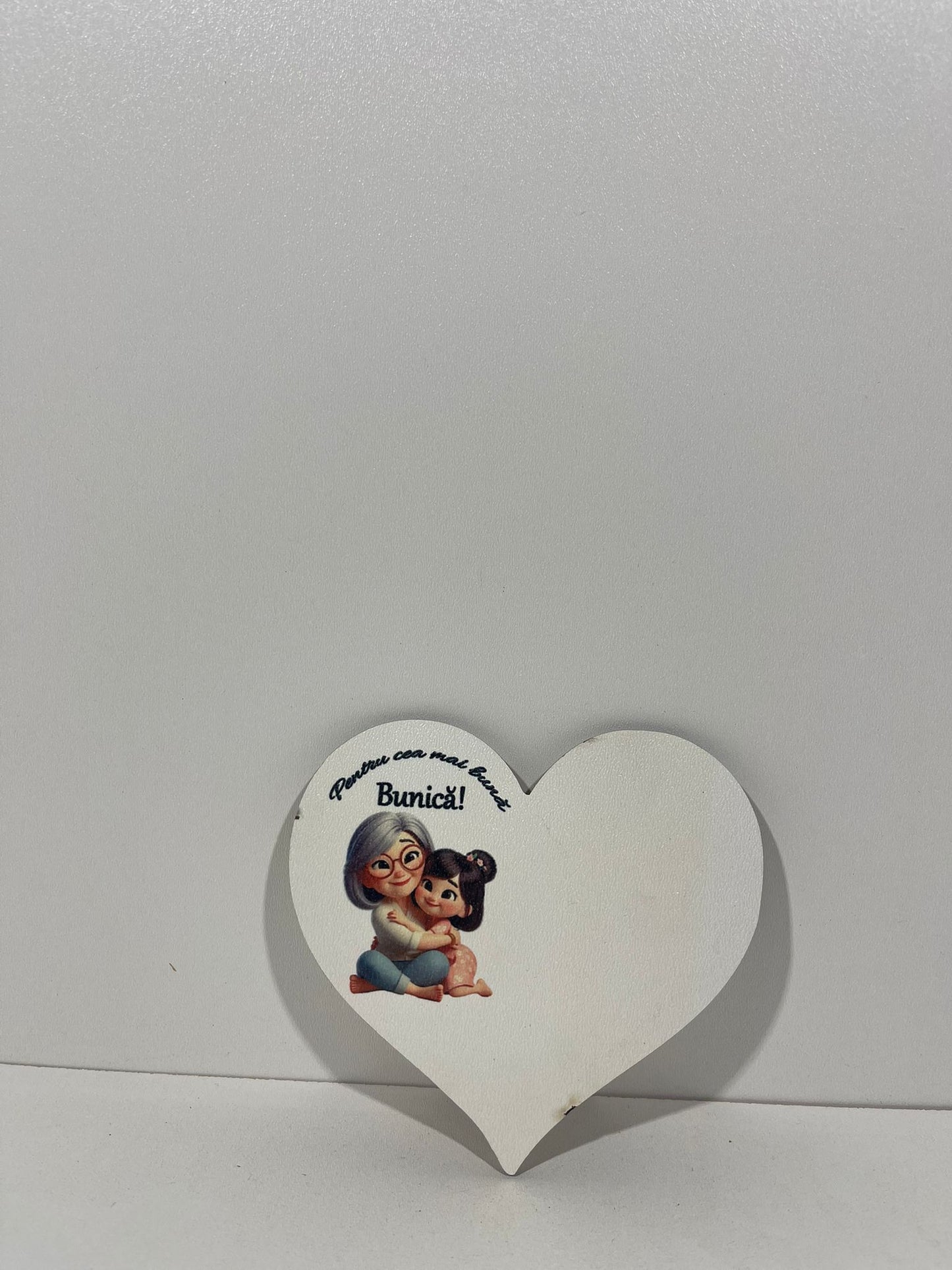 Blank pentru martisor inima  Pentru cea mai buna Bunica  v177-7