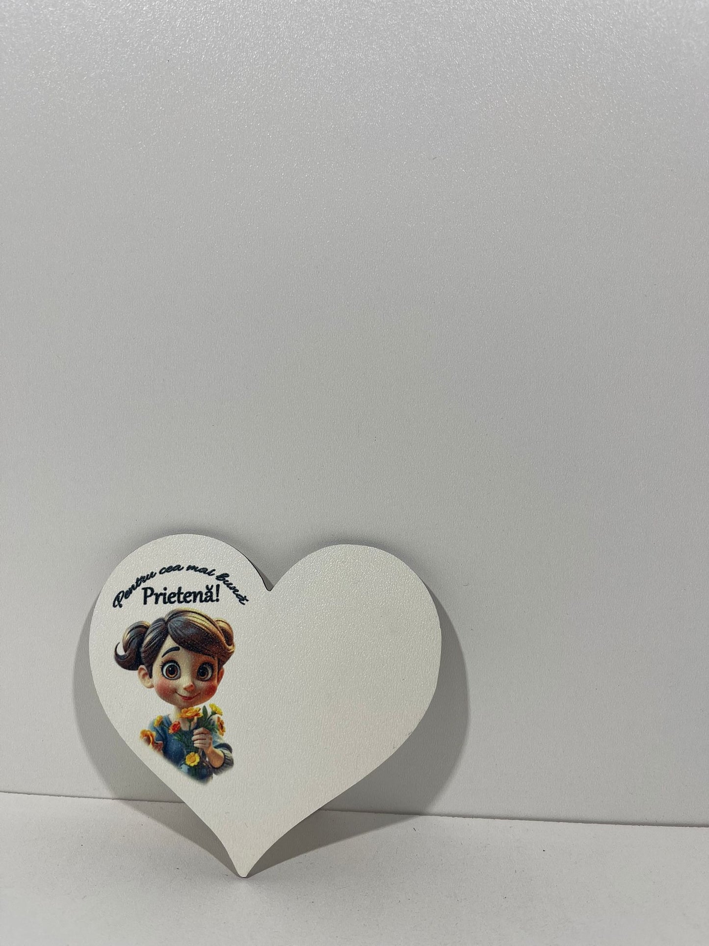 Blank pentru martisor inima  pentru cea mai buna prietena v177-1