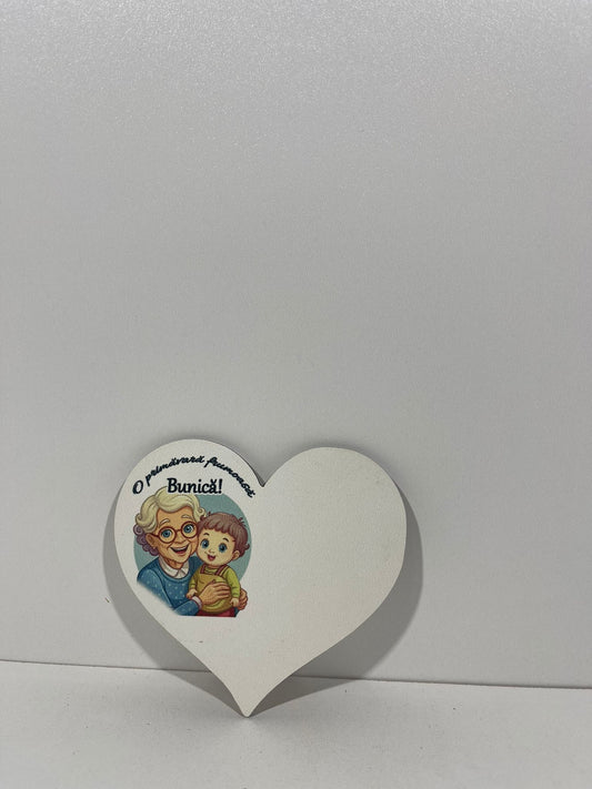 Blank pentru martisor inima Bunica o primavara frumoasa v177-57
