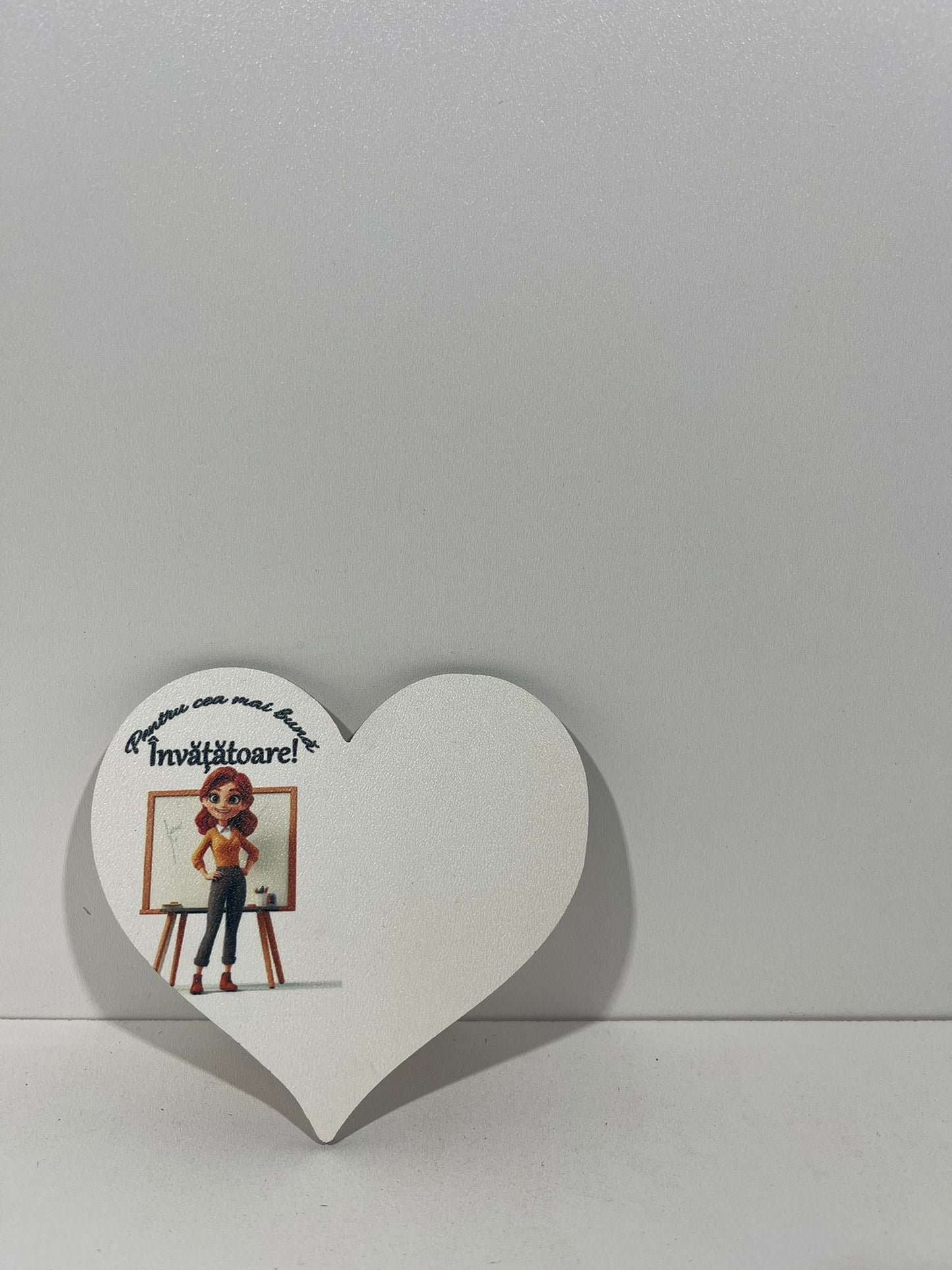Blank pentru martisor inima Pentru cea mai buna Invatatoare v177-44