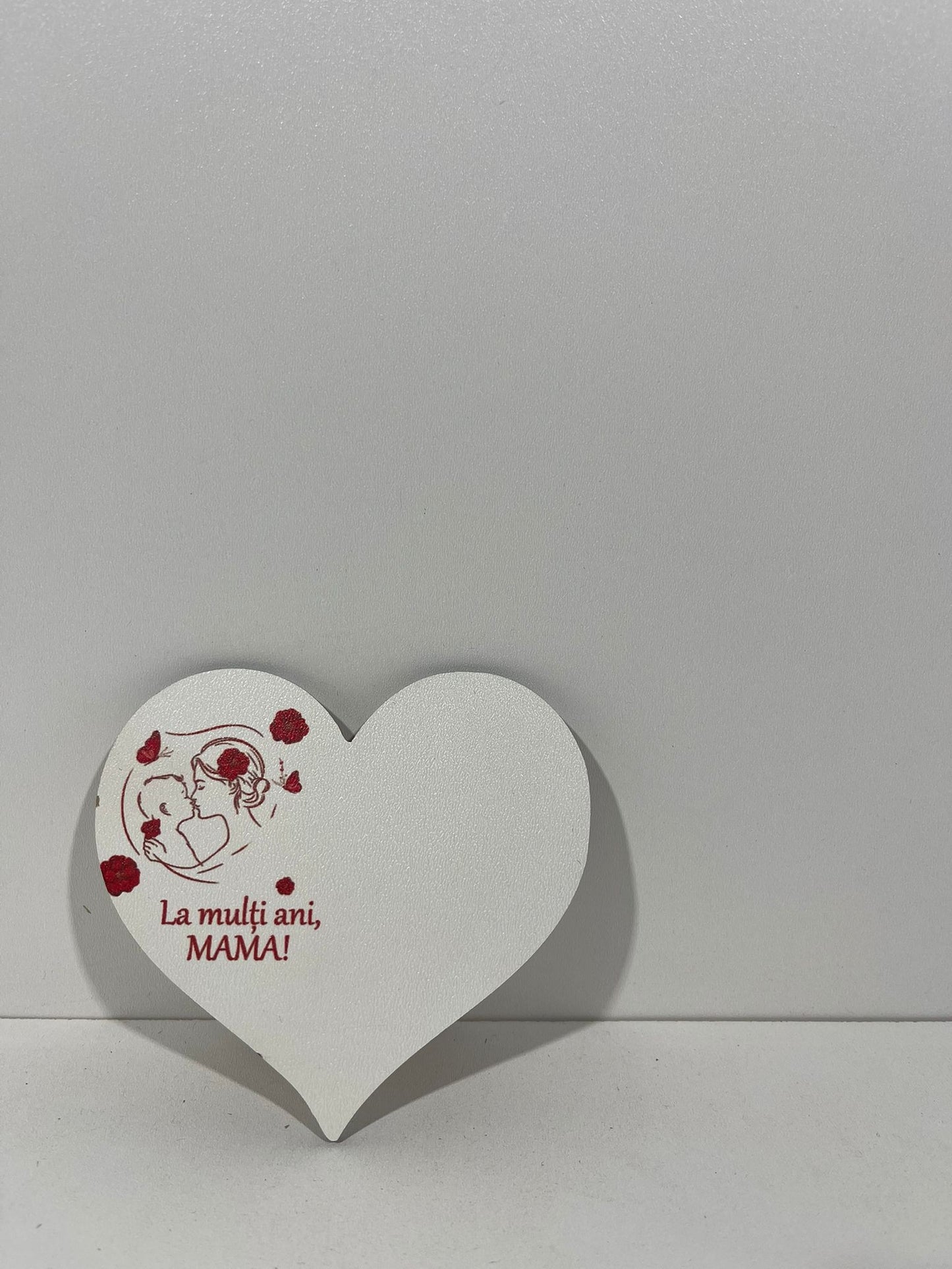 Blank pentru martisor inima La multi ani Mama  v177-54