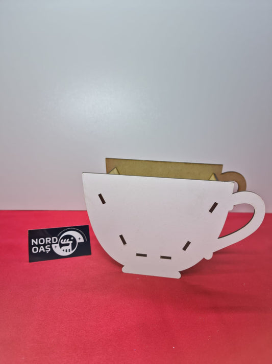 Blank cutie tip ceasca cafea pentru flori sau licheni