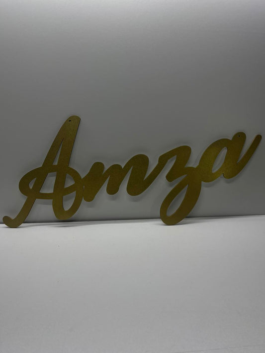 Nume panou personalizat gold
