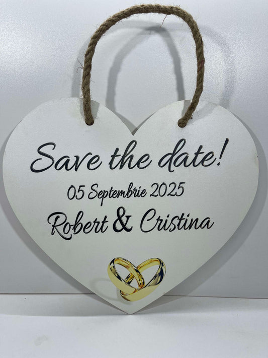 Plăcuță ” Save the Date ” - V1