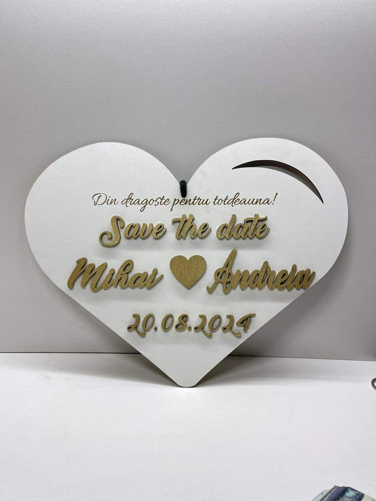 Plăcuță ” Save the Date ” - V13