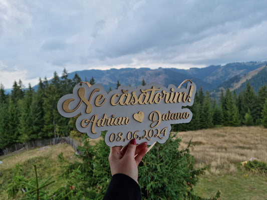 Plăcuță ” Save the Date ” - V11