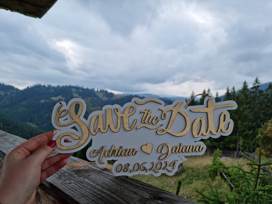 Plăcuță ” Save the Date ” - V10