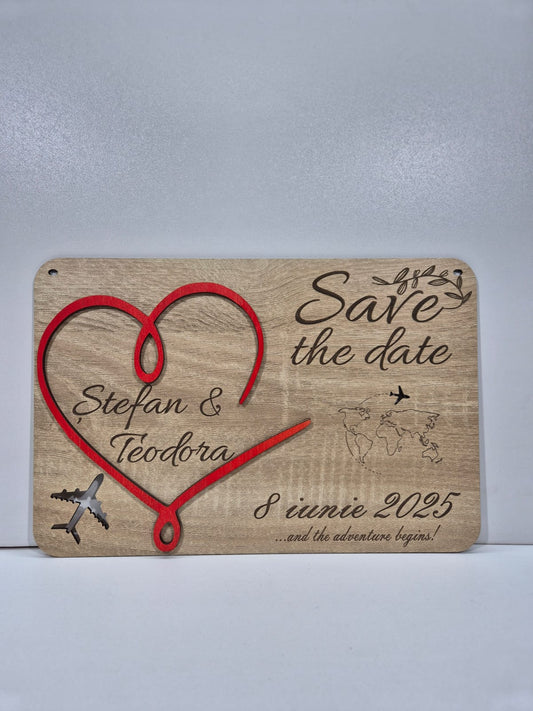 Plăcuță ” Save the Date ” - V5