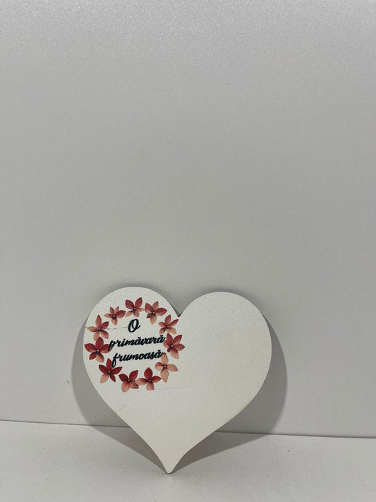 Blank pentru martisor inima  o primavara frumoasa v177