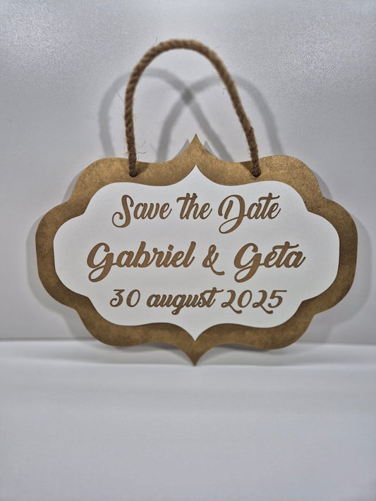 Plăcuță ” Save the Date ” - V12