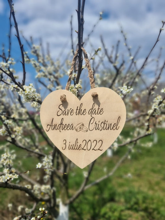 Plăcuță ” Save the Date ” - V2